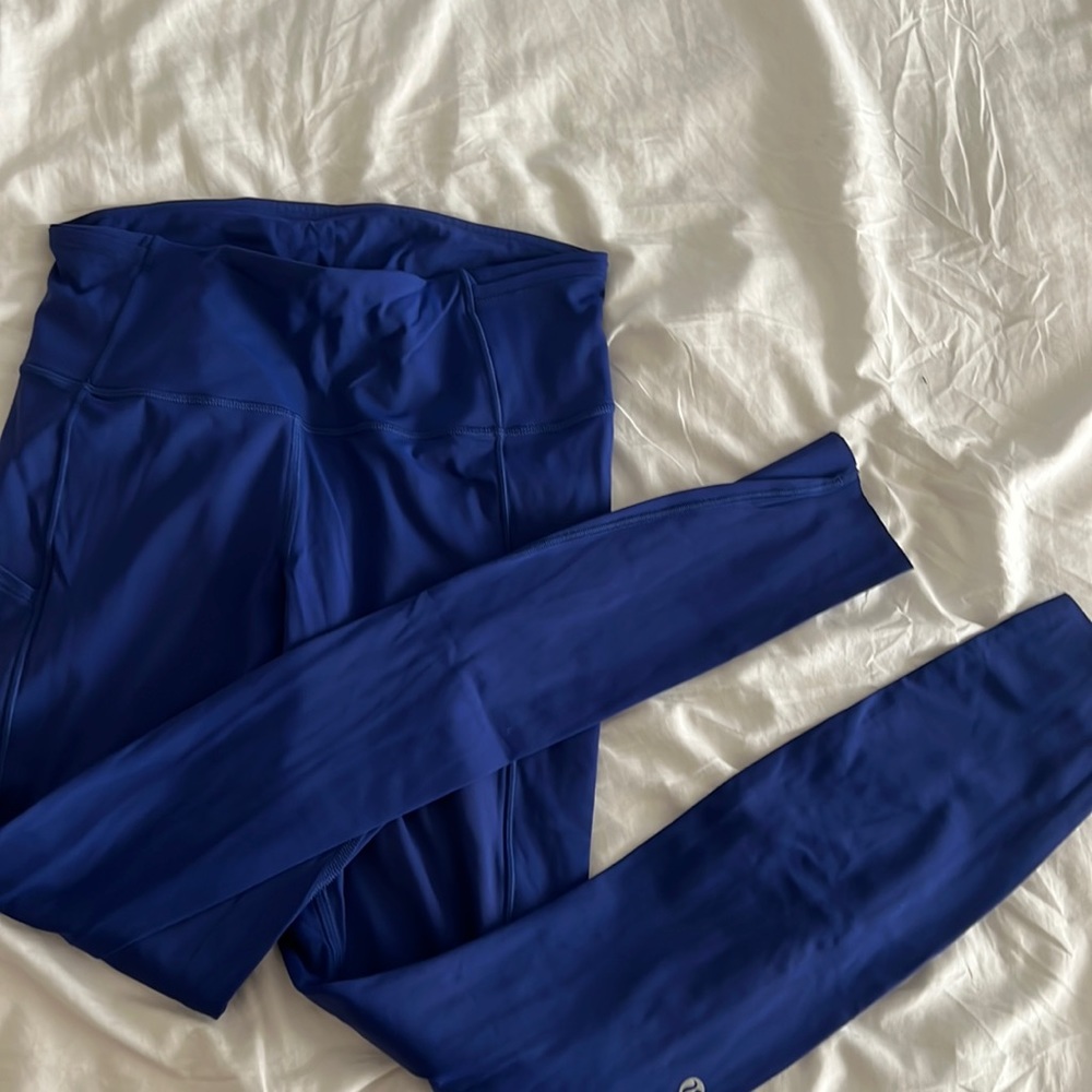 Blue Lululemon Leggings